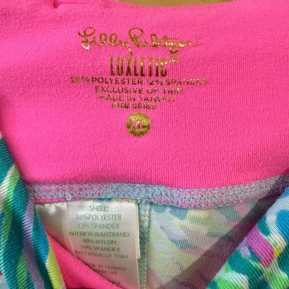 🌴 Lilly Pulitzer Luxletic Leggings, EUC, Size XL - Picture 3 of 4